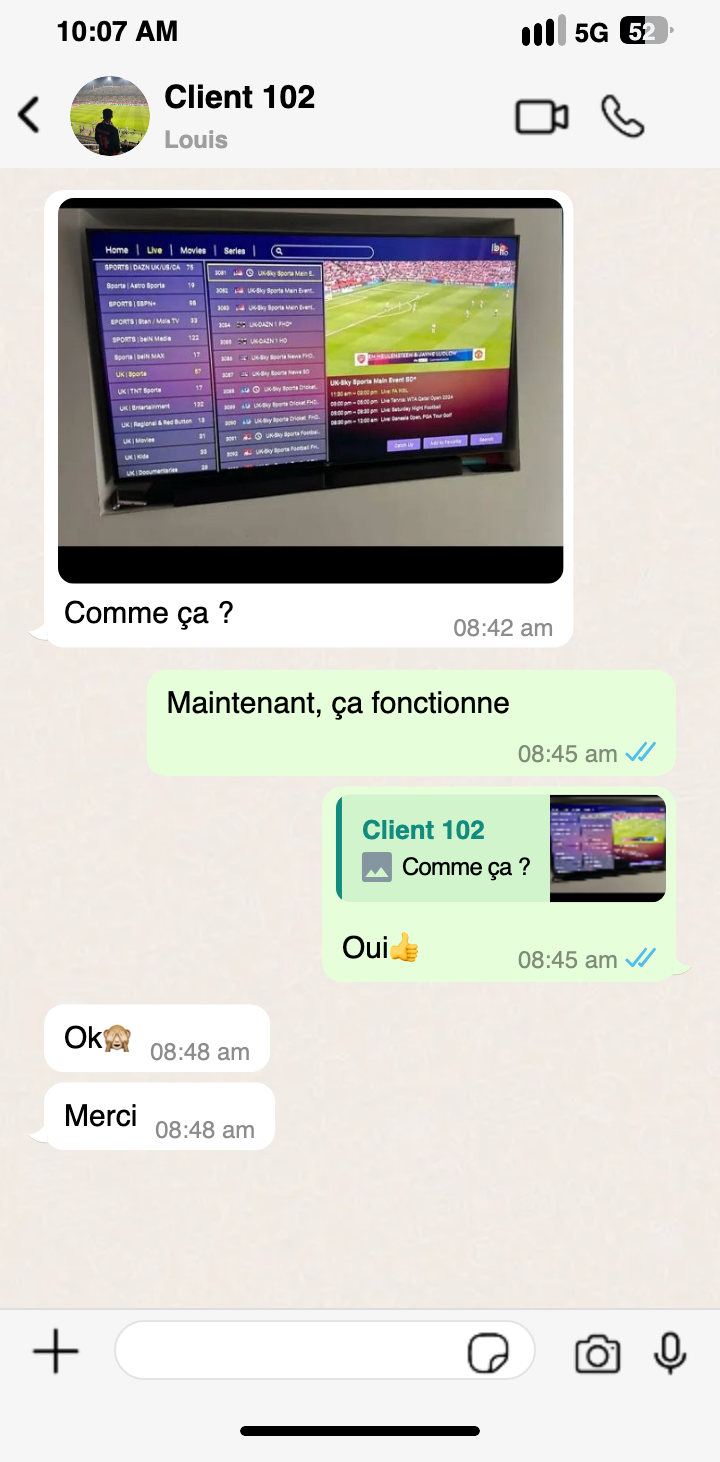 iptv 9 Expérience positive d’un utilisateur avec IPTV France Premium